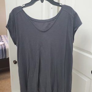 Gray Babydoll Top from Loft